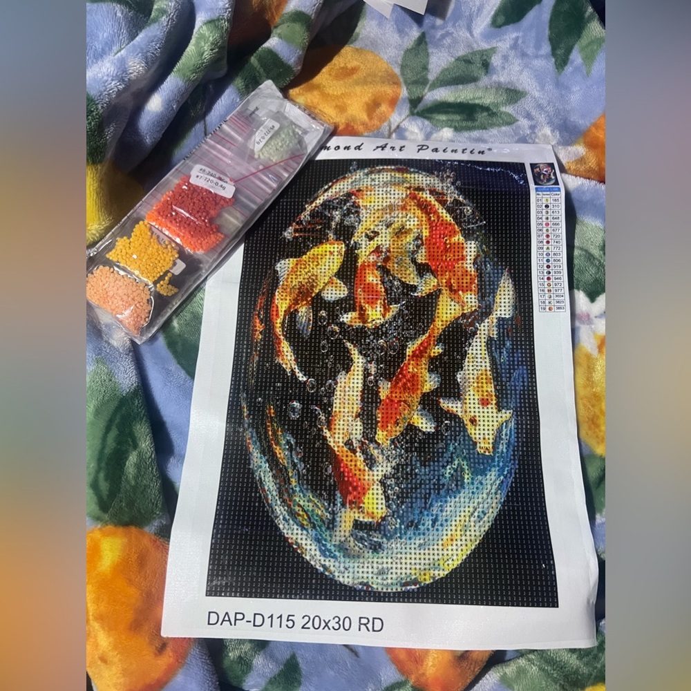 Koi fish diamond art